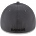 Men's Oakland Raiders New Era Graphite Shadowed Team 2 39THIRTY Flex Hat 2771624